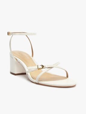 31. SCHUTZ $148 White Strappy Block Heel Sandal